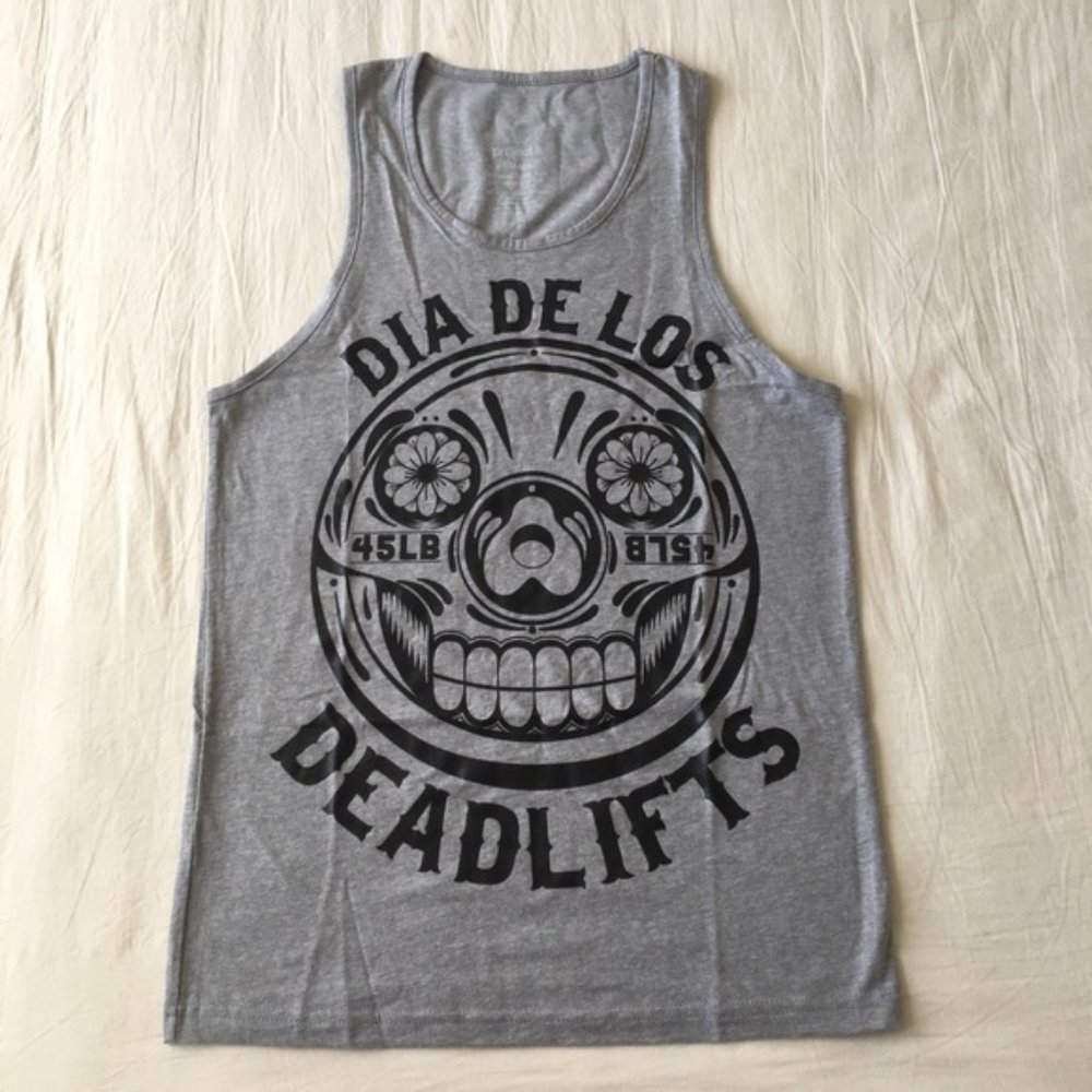 "Dia De Los Deadlifts" Tank Top  NWOT Men's Small